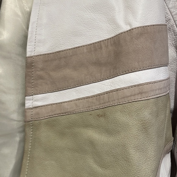 Deadwood Hiro Jacket in White & Beige size 38 NWT - Picture 7 of 11